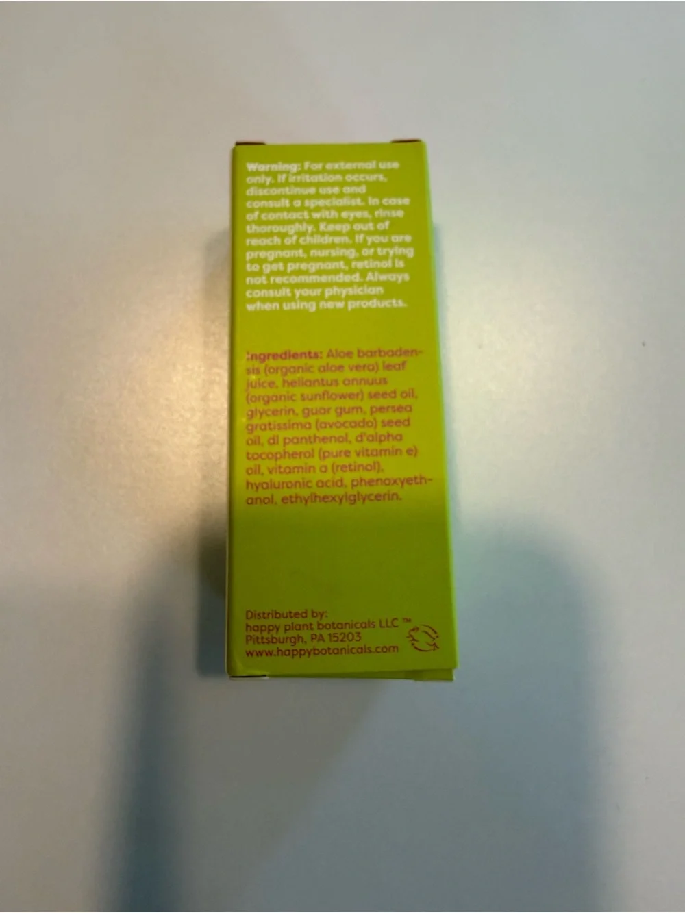 Happy Plant High Octane Advanced Retinol Serum Cruelty Free Vegan
